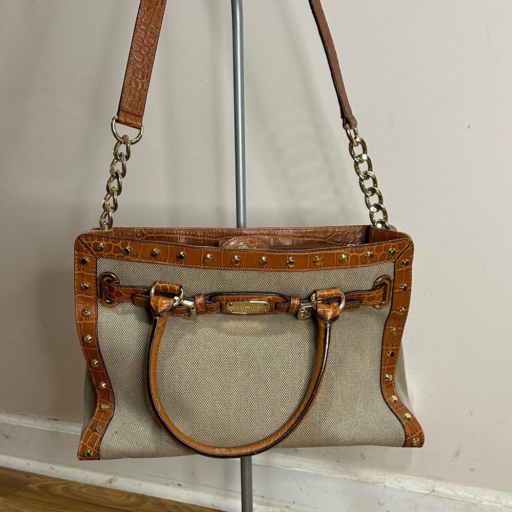 Michael Kors Brown Leather Shoulder Bag - Picture 8 of 8